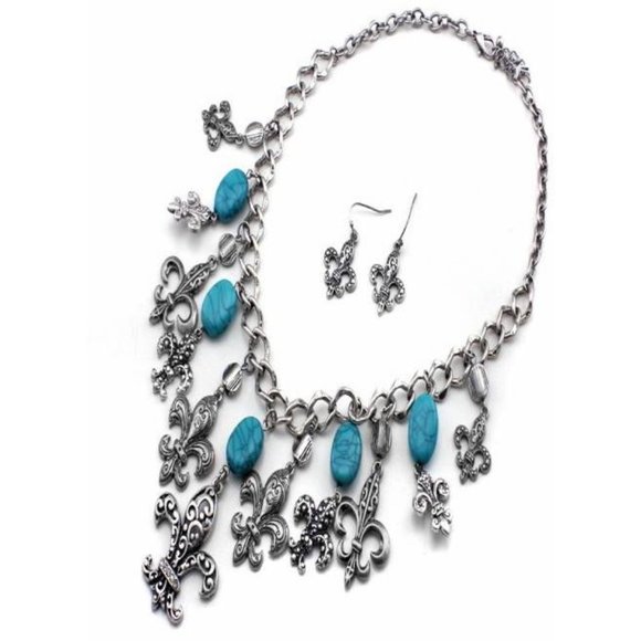 CLOSING New Necklace Earring Set - Picture 3 of 3